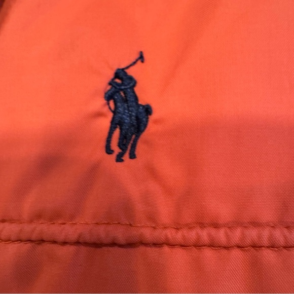 Polo Ralph Lauren Sport Vintage Woman’s Jacket Zip Up Orange Mesh Lining Size L - Picture 5 of 14